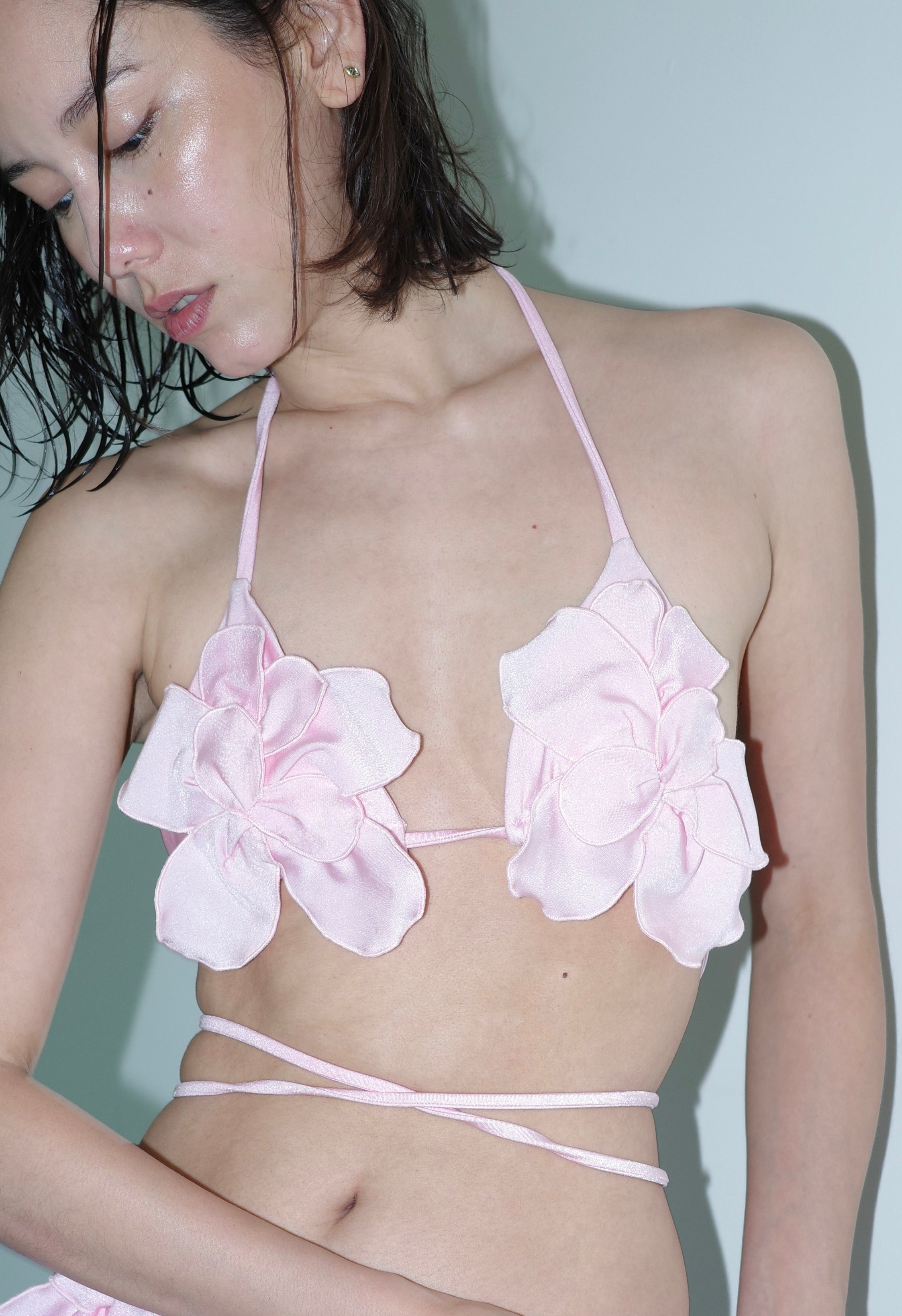 Flower bikini top